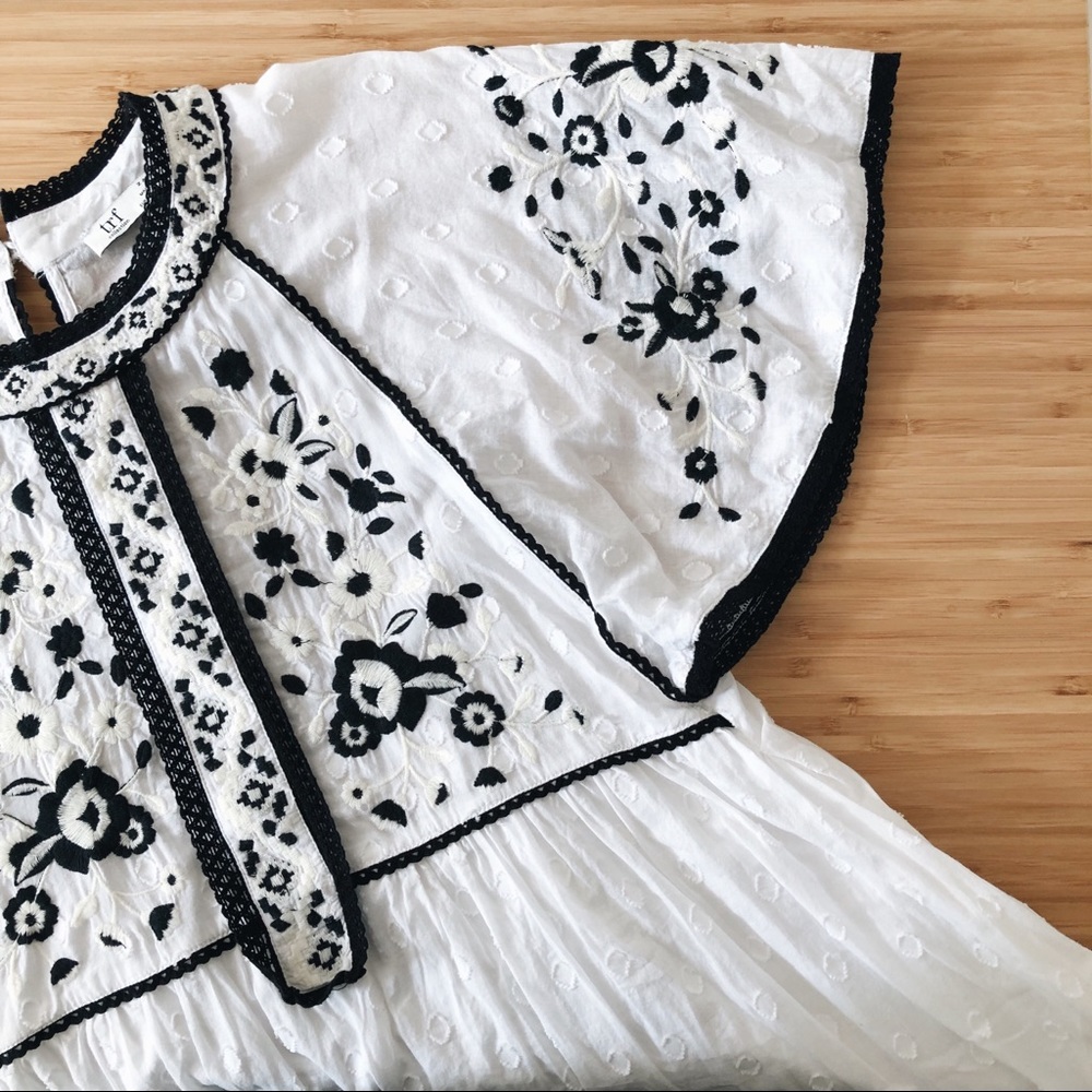 Zara TRF Collection Boho Embroidered Dress